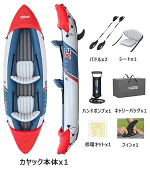 Amazon | カヤック カヌー インフレータブルカヤック 2人乗り